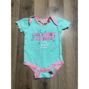 Realtree One piece Baby infant Size 6-9 Months, Green Pink, Camouflage, Graphic